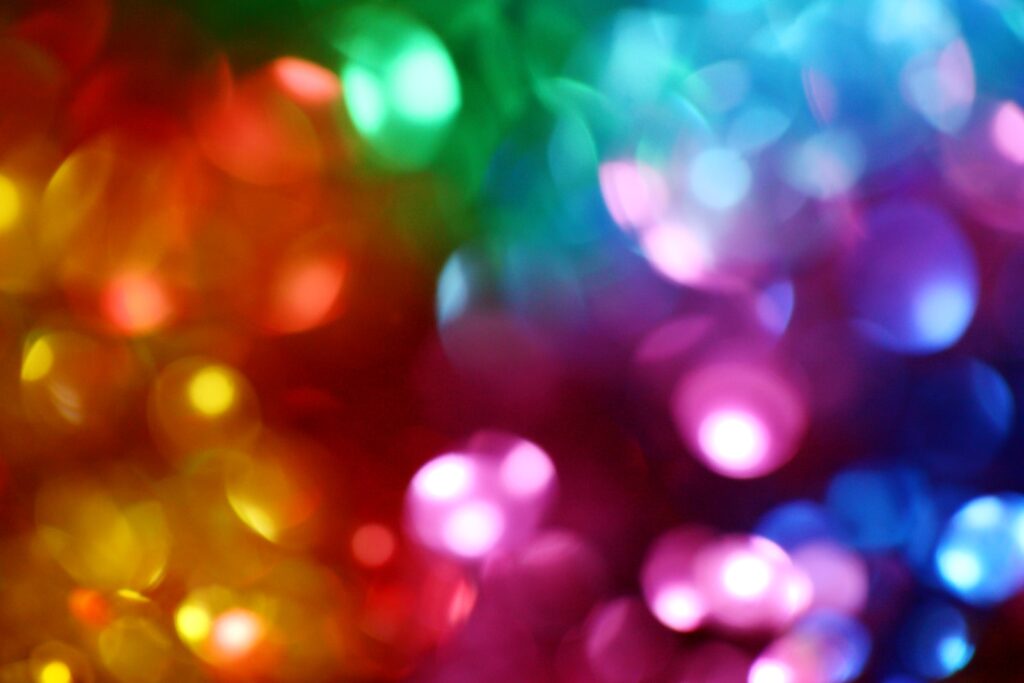 Green, Red, Yellow, Blue or Pink