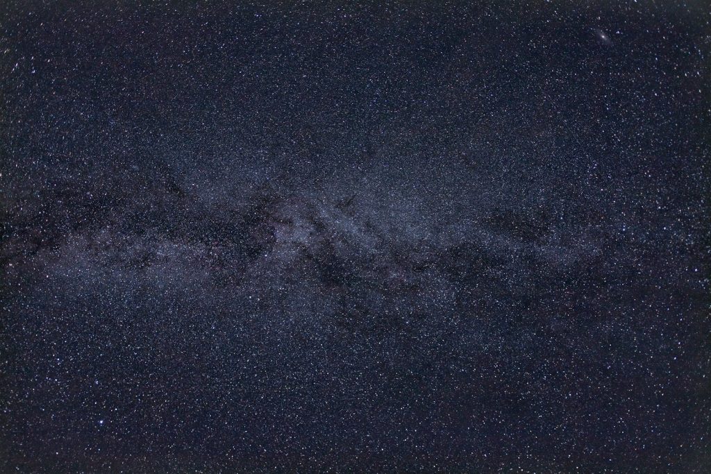 black and blue milky way