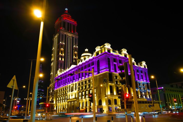 a building with a tower