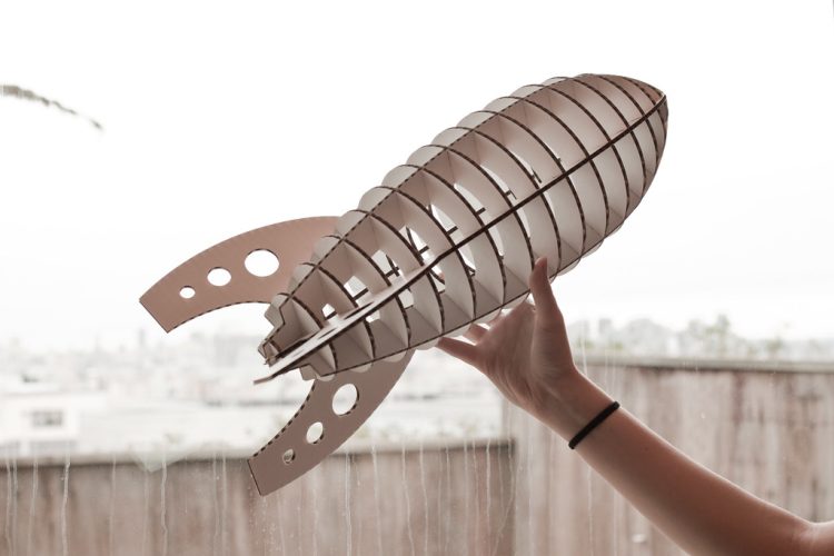 Cardboard rocket