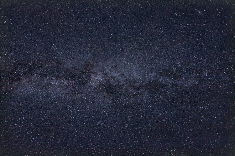 black and blue milky way