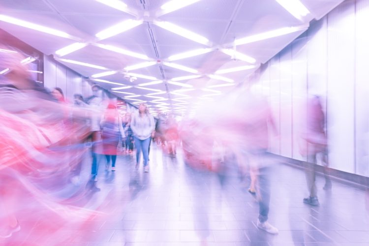 time-lapse photo of are filled with people