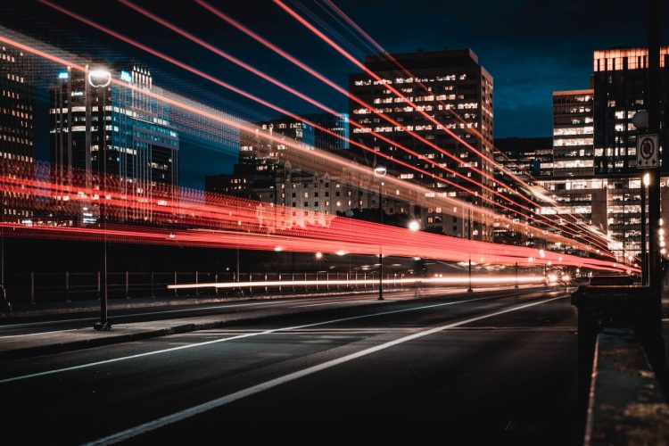 long exposure photography of road and cars