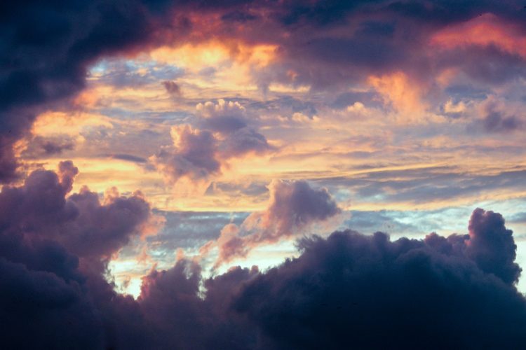 birds eye view photography of cloudy sky